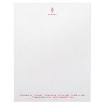 PINE CONE LETTERHEAD PASTEL STRAWBERRY