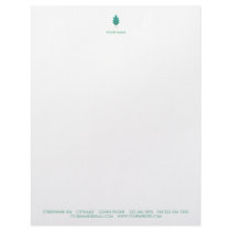 PINE CONE LETTERHEAD PASTEL TURQUOISE