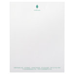 PINE CONE LETTERHEAD PASTEL TURQUOISE