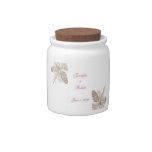 Pine Cone Nature Wedding Candy Jar at Zazzle
