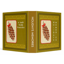 Pine cone with bow and elegant swirl binders by JellyRollDesigns Pine cone with bow and elegant swirl binders