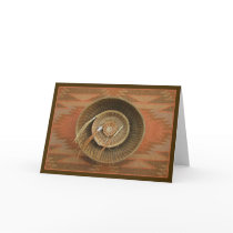 Pine-Needle Basketry Greeting Card