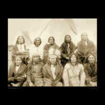 Pine Ridge Agency Indian Chiefs SD 1891 Poster