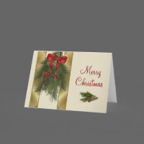 Pine Spray Christmas Card