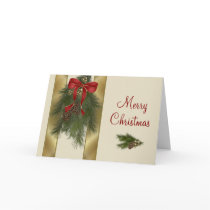Pine Spray Christmas Card