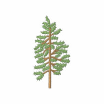 Pine Tree embroidered shirts