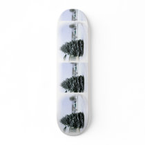 Pine Tree In Snow Skateboard