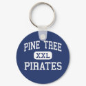 Pine Tree - Pirates - High School - Longview Texas keychains