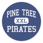 Pine Tree - Pirates - High School - Longview Texas Stickers