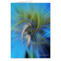 Pine Tree SpinArt Card cards