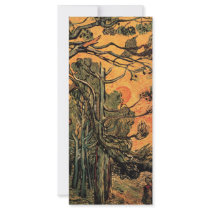 Pine Trees at Sunset by Vincent van Gogh Rack Card Design