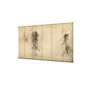 Pine Trees By Hasegawa Tohaku 16th Century Canvas Print Zazzle