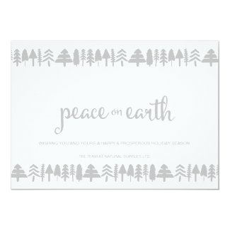 Pine Trees Peace on Earth Corporate Card