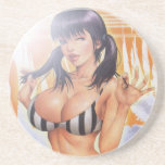 pin-up girl, shirt, bath, sexy, manga