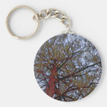 Pine with Red Trunk (detail) Keychain