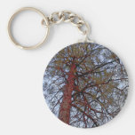 Pine with Red Trunk Keychain