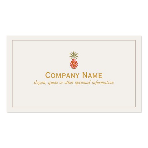 Pineapple Business Card (front side)