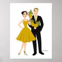 Pineapple couple print