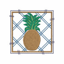 Pineapple embroidered shirts