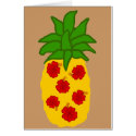 Pineapple Hibiscus blank card