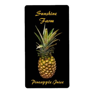 Pineapple Juice Labels