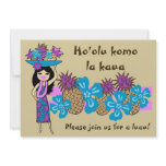 Pineapple Luau Tropical Invitations