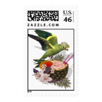 pineapple parrot postage