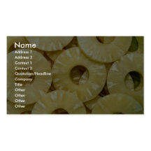 Pineapple slices business cards