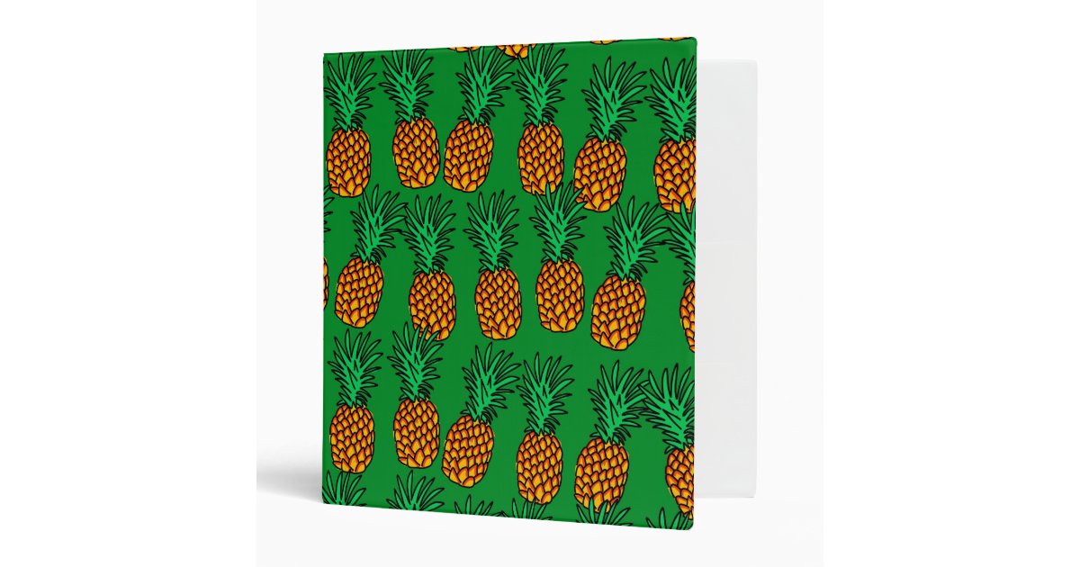 Pineapple Wallpaper Binder | Zazzle