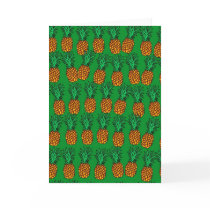 Pineapple Wallpaper Greeting Cards