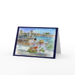 Pineapples on Dock Greeting Card or Note Cards