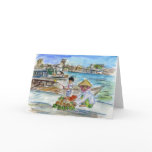 Pineapples on Dock Greeting Card or Note Cards