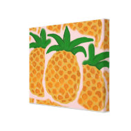 Pineapples Wrapped Canvas wrappedcanvas