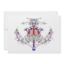 Pinecone Confetti Tree Card invitations by dawntheartist Pinecone Confetti Tree Card invitations