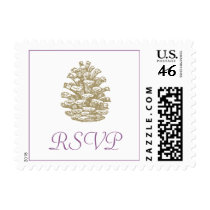 Pinecone RSVP Postage Stamp by oliostyle Pinecone RSVP Postage Stamp