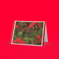 Pinecones and Ribbons cards