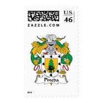 Pineda Family Crest Postage Stamp