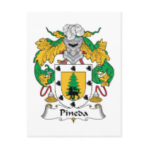 Pineda Family Crest postcards by coatsofarms Pineda Family Crest postcards