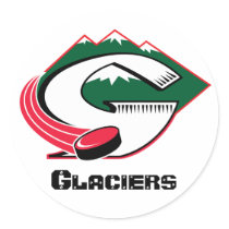 Pinedale Glaciers Helmet Sticker