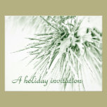 Pinefrost - holiday invitation invitations
