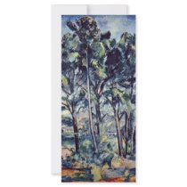 Pines And Aqueduct (The Viaduct) By Paul Cézanne Custom Rack Cards