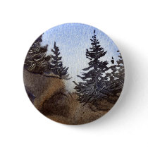 Pines Landscape Button by robertfaggartist Pines Landscape Button