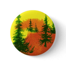 Pines Landscape Button by robertfaggartist Pines Landscape Button