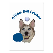 Ping Pong Ball Fetcher Dog Business Cards