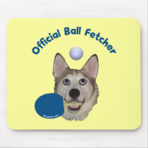 Ping Pong Ball Fetcher Dog Mousepads