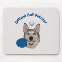 Ping Pong Ball Fetcher Dog Mousepad