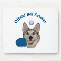 Ping Pong Ball Fetcher Dog Mouse Pad