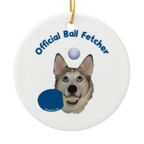 Ping Pong Ball Fetcher Dog Christmas Ornaments