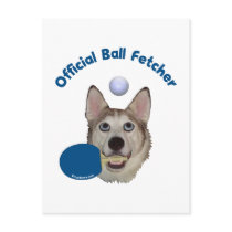 Ping Pong Ball Fetcher Dog Post Cards