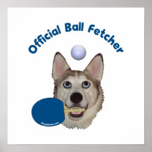 Ping Pong Ball Fetcher Dog Posters